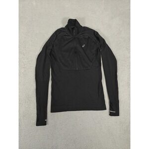 Asics Running Pullover Womens‎ Small Half Zip Wool Blend Base Layer 2012A026